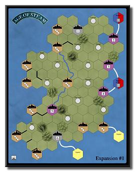 Bild von 'Age of Steam Maps: England, Wales, Ireland'
