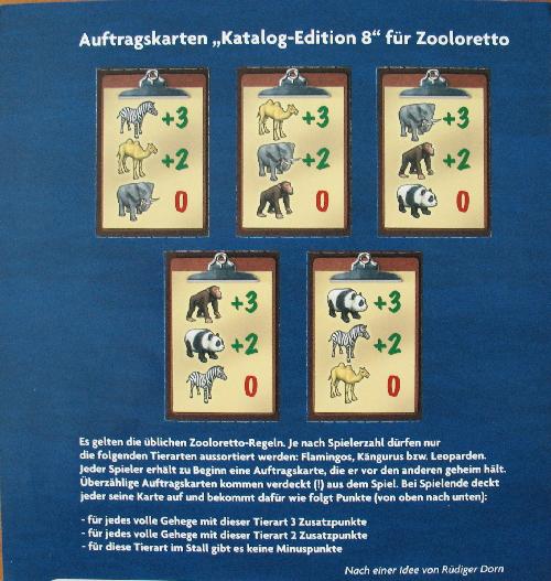 Bild von 'Zooloretto - Auftragskarten'