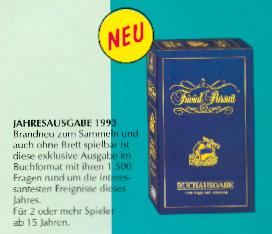 Bild von 'Trivial Pursuit Jahresausgabe 1993 Buchausgabe'